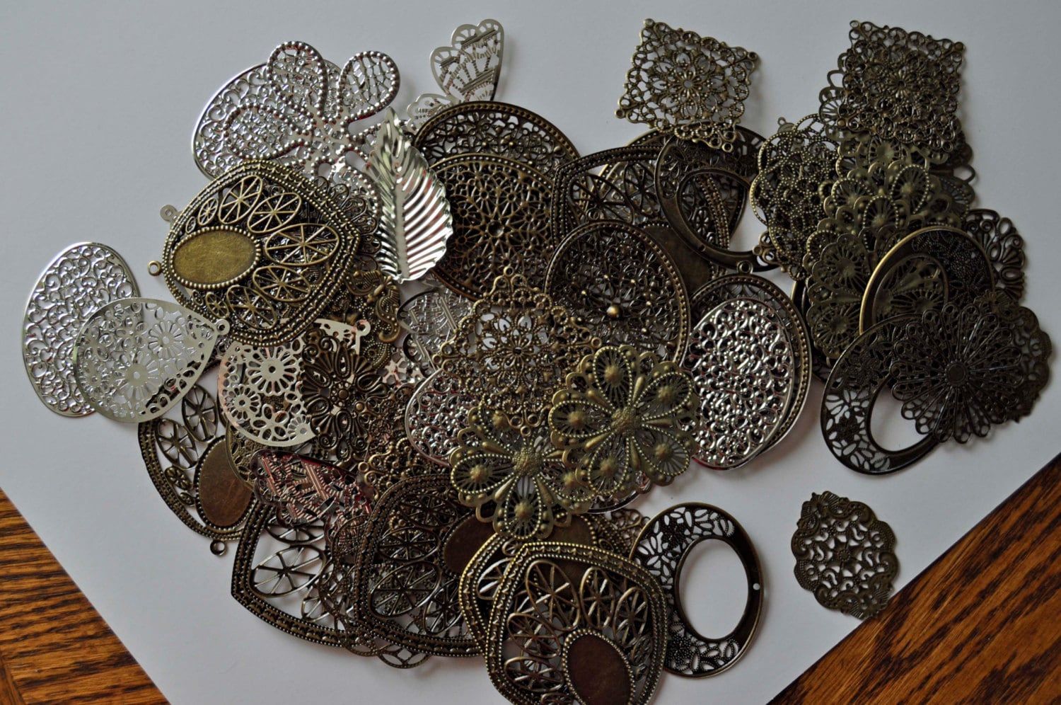 Large Filigree Metal Embellishments for ScrapbookingCard