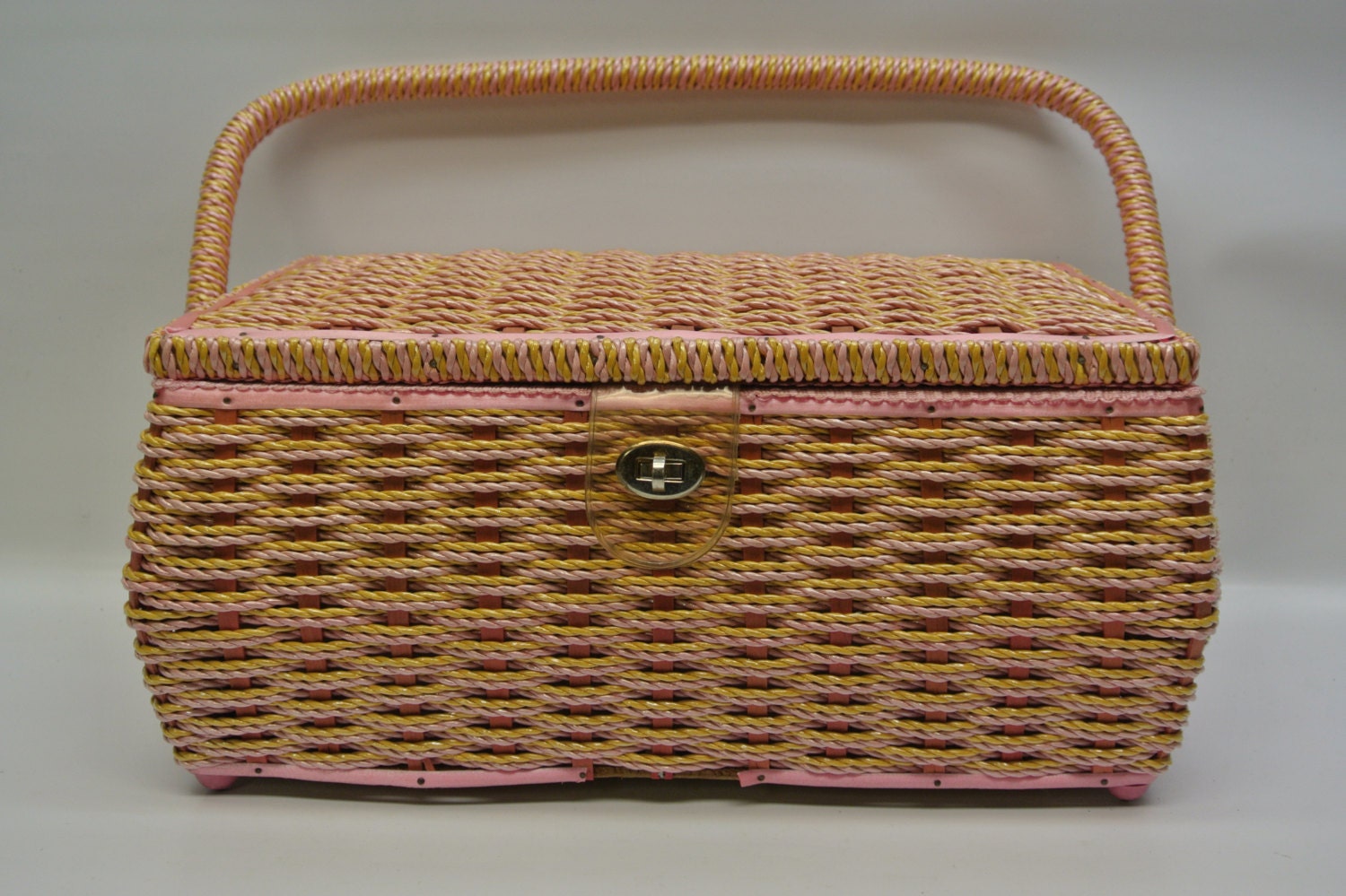 Beautiful wicker sewing basket