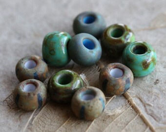 AGED MIX .. 10 Premium Picasso Czech Glass Seed Bead Mix (4725-10)
