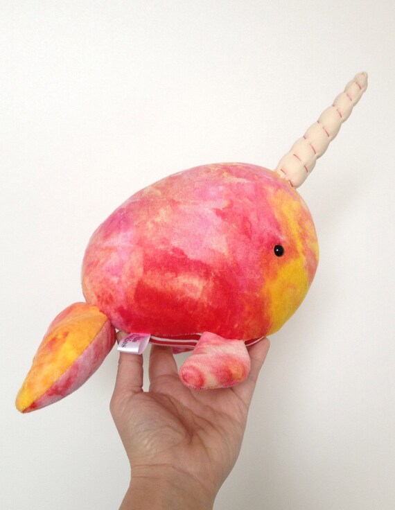 Organic Narwhal Plush Narwhal Toy Stuffed Narwhal Stuffed