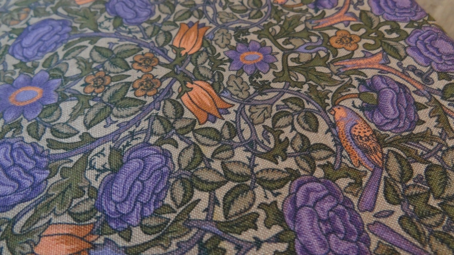 William Morris Collection Quilting Fabric. Rose & Hubble. Rose