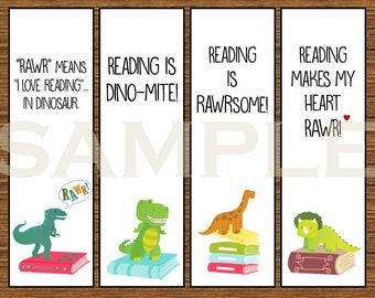 Dinosaur bookmark | Etsy