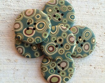Polyclay Button Polymer clay buttons | Etsy