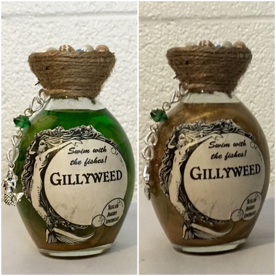 Gillyweed, A Harry Potter Decorative, Color Change Potion Bottle.