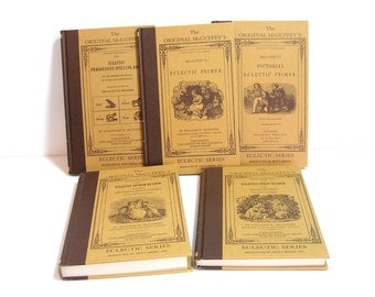 Lot 8 McGuffey's Eclectic Primer Reader Books: Set. 1896 Lot 8 McGuffey's Eclectic Primer Reader Books: Set. 1896