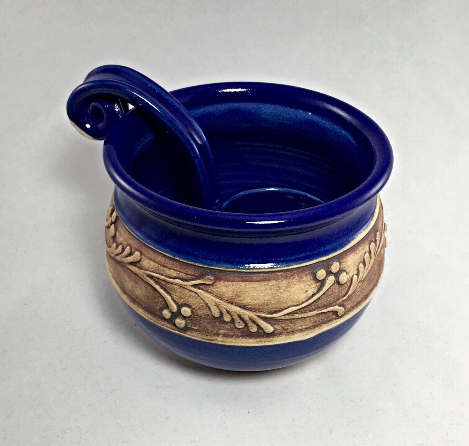 Handmade Ceramic Salsa Bowl With Ladle by claypots on Etsy