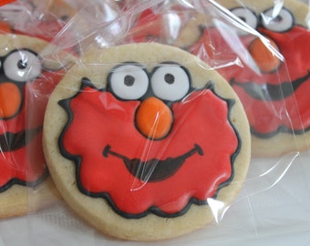 12 CUSTOM COOKIES - adorable monster Elmo