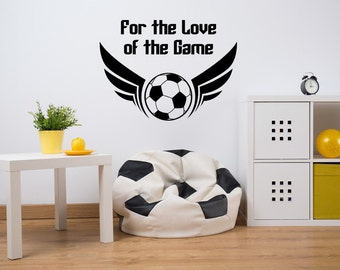 Soccer Wall Decor soccer wall decal | etsy Soccer Wall Decor soccer wall decal | etsy