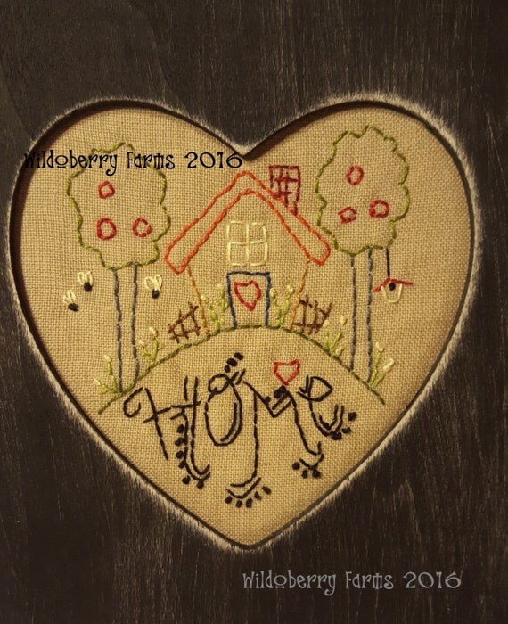 Items similar to Home Stitchery Pattern Kit on Etsy