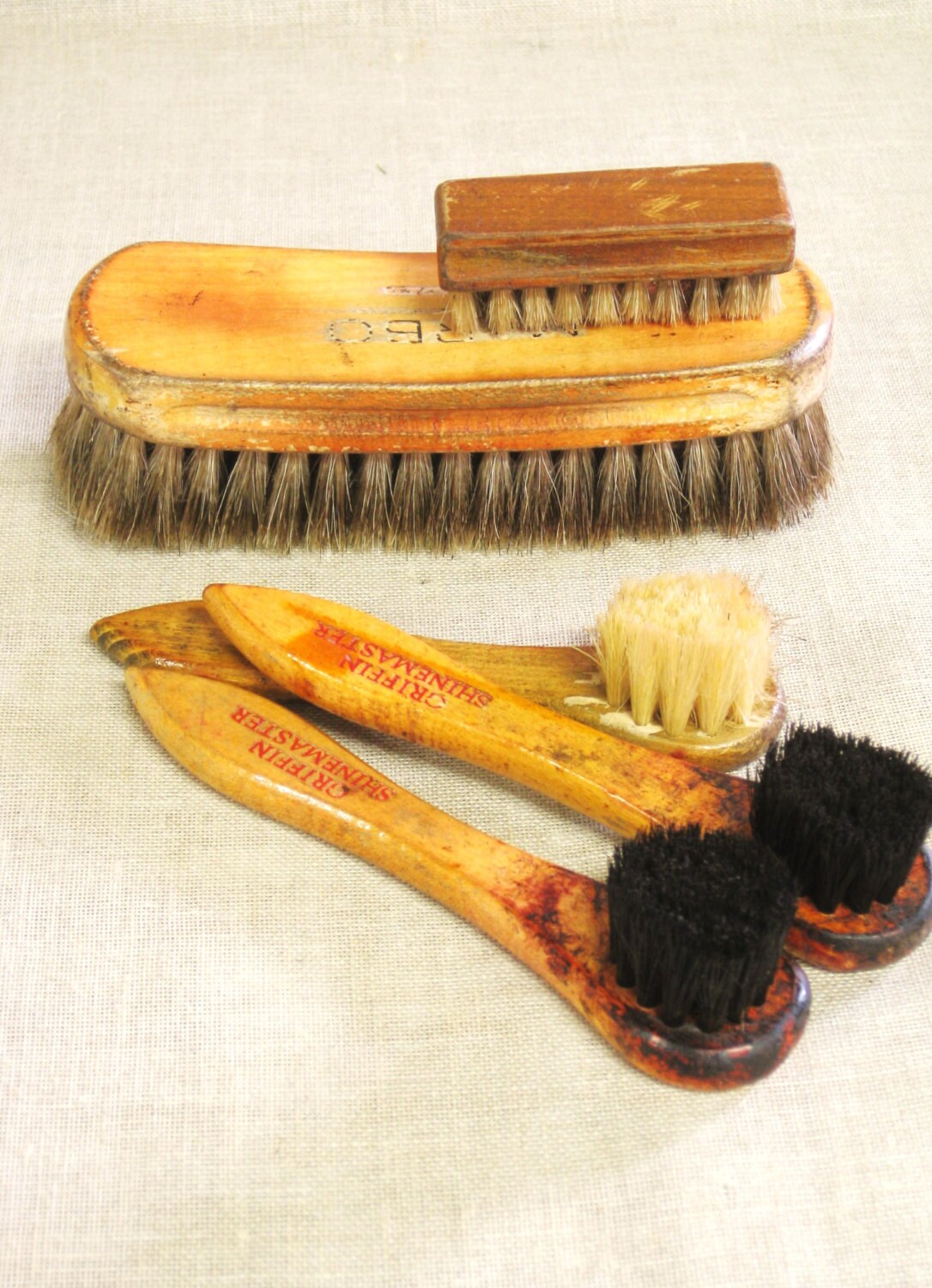 Vintage Shoe Brush Collection Brushes Polish Brush Footwear