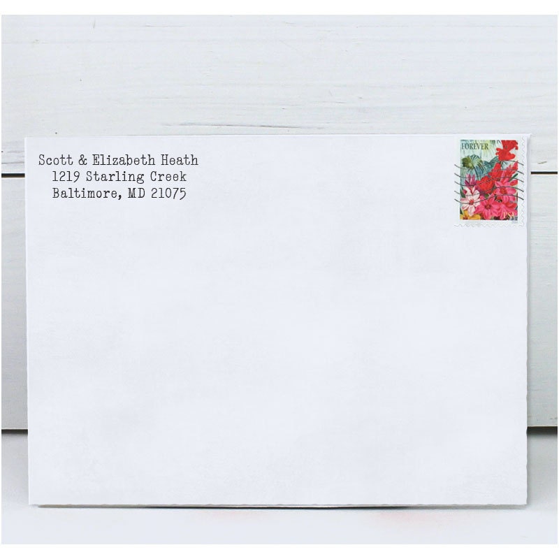 Custom Address Stamp Personalized Address Stamp Typewriter