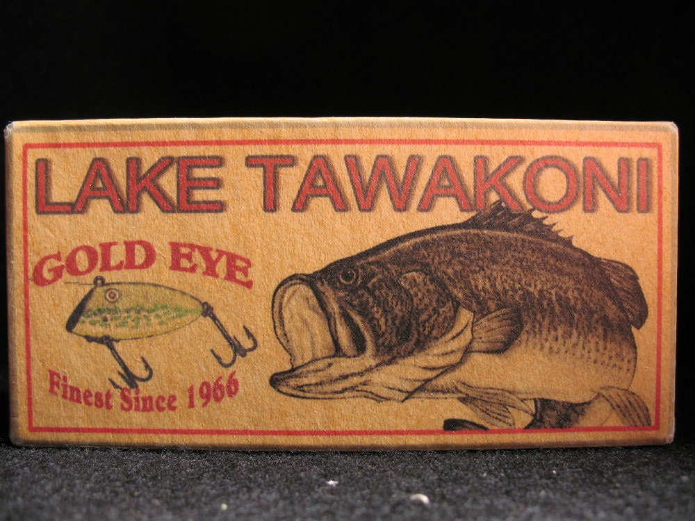 Lake Tawakoni Texas lake house cabin decor bass fishing lure