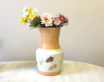 Large ceramic vase, Autumn leaves design vase, huge china vase, porcelain flower vase, Radford England, hand painted vase, large flower vase