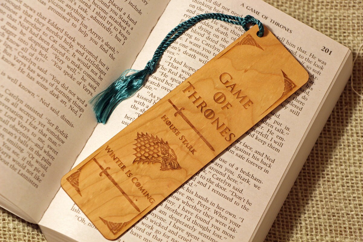 Game Of Thrones Style Bookmark GOT Bookmark House Stark