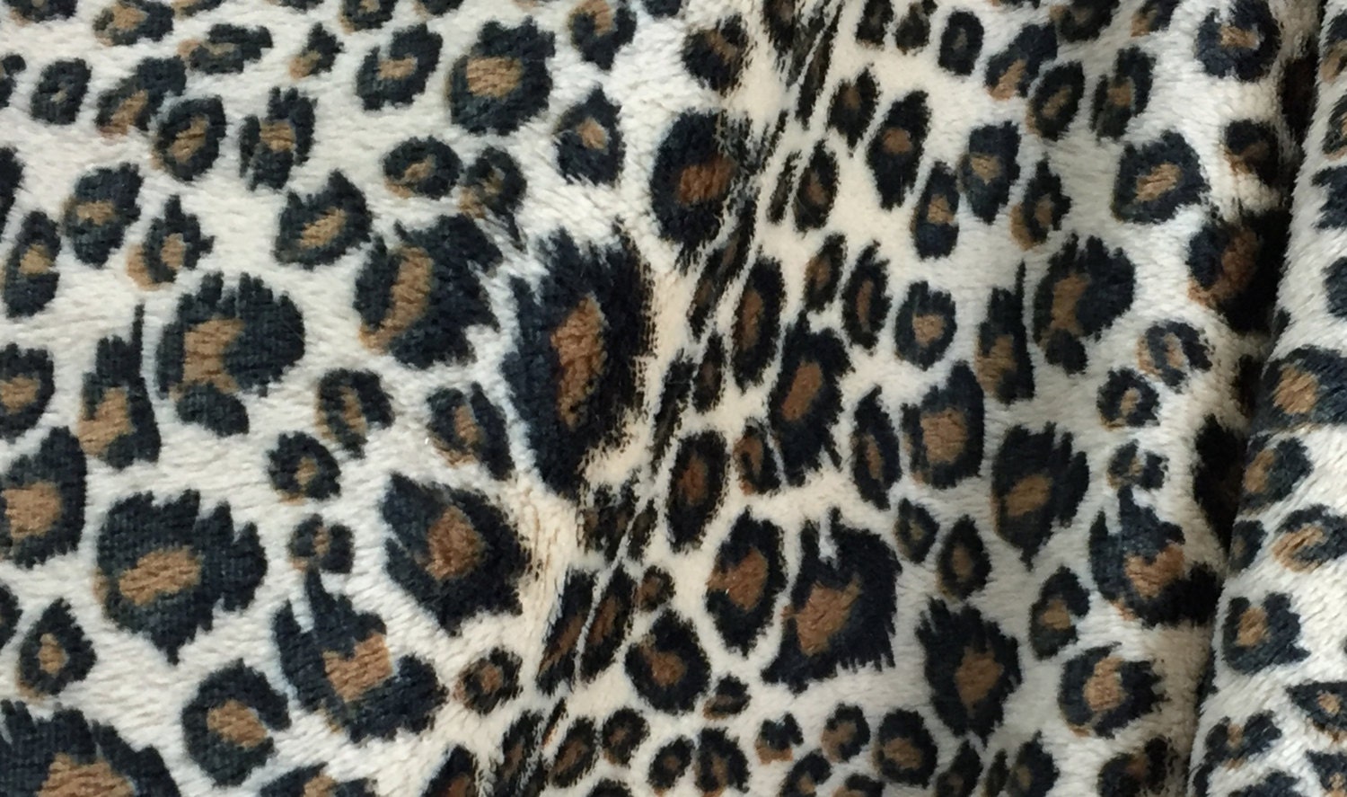 Minky Cheetah Fabric Low Pile Faux Fur Minky Baby Fabric