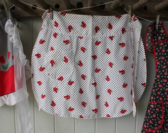 Pretty Vintage Half Apron