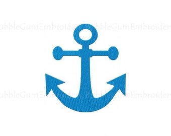 Anchor Embroidery Design Instant Downoad