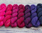 Cloud Sock - Vampire Gradient - Colour Adventures (fibers: merino, cashmere, nylon)