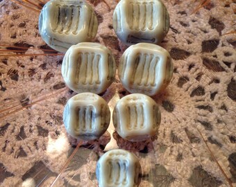Lot of vintage rust and ivory buttons