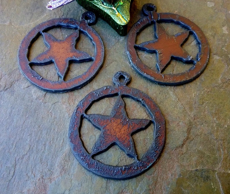 Rusty sheriff s badge charm rusty cowgirls 2