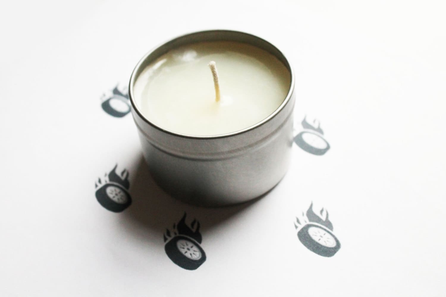 Burnt Rubber Scented Candle Vegan Candle Homemade Candles