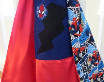 Small Spiderman Superhero Child's Cape