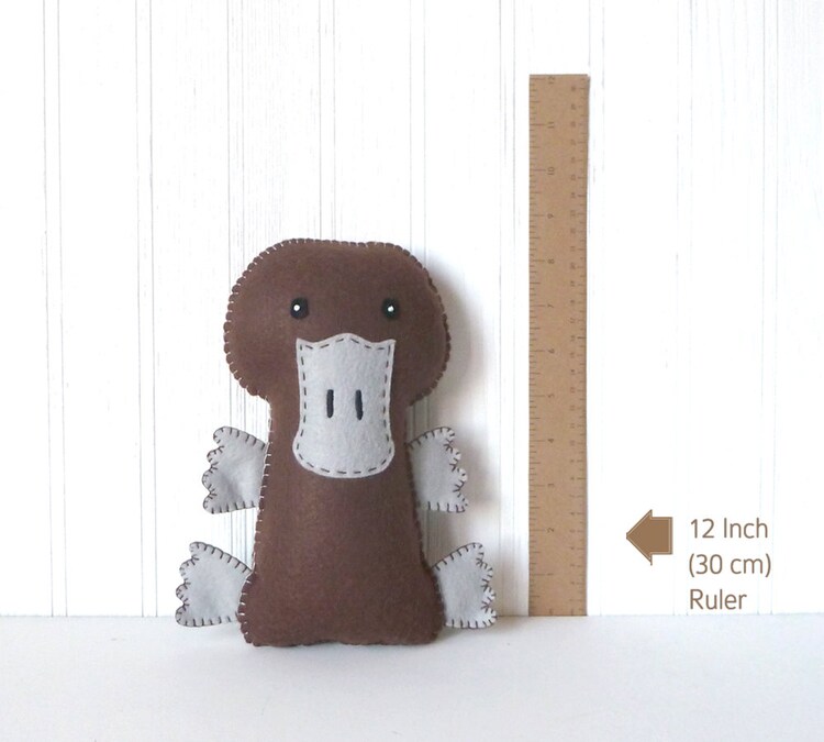 Platypus Stuffed Animal Sewing Pattern Duck by LittleSoftieShoppe