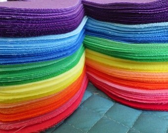 RAINBOW BUTTERFLY GRADATIONS, 72 Die Cut Hand Dyed, Approx 4 x 5 Inches each, 100% Cotton, Pre-Shrunk, Colorfast