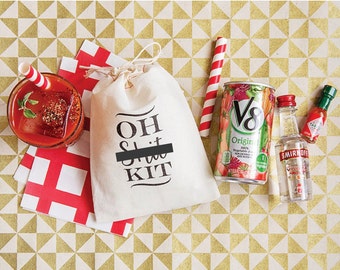 Oh Shit Kits - Oh Shit Kit Favor Bags - Hangover Kit Bags - Bachelorette Party Favor Bags - Mature Content - Bachelorette Oh Shit Kits