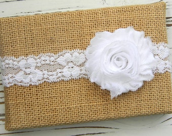 White Chiffon Headband - White Lace Headband - Baby White Headband
