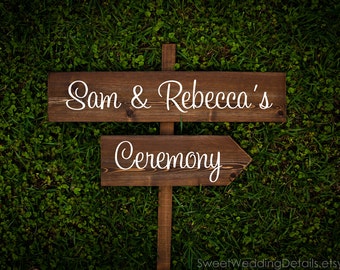 Rustic Wedding Signs ...and they lived by SweetWeddingDetails