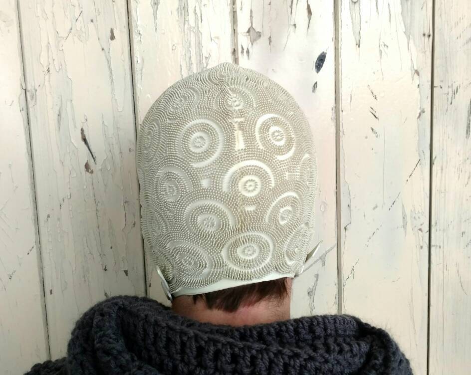 Mid Century White Swim Cap Vintage Kleinert's Bathing