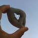 Hag Stone with Natural Heart Shape Hole. Holey Stone. Beach Rock Supply. Israel Gifts