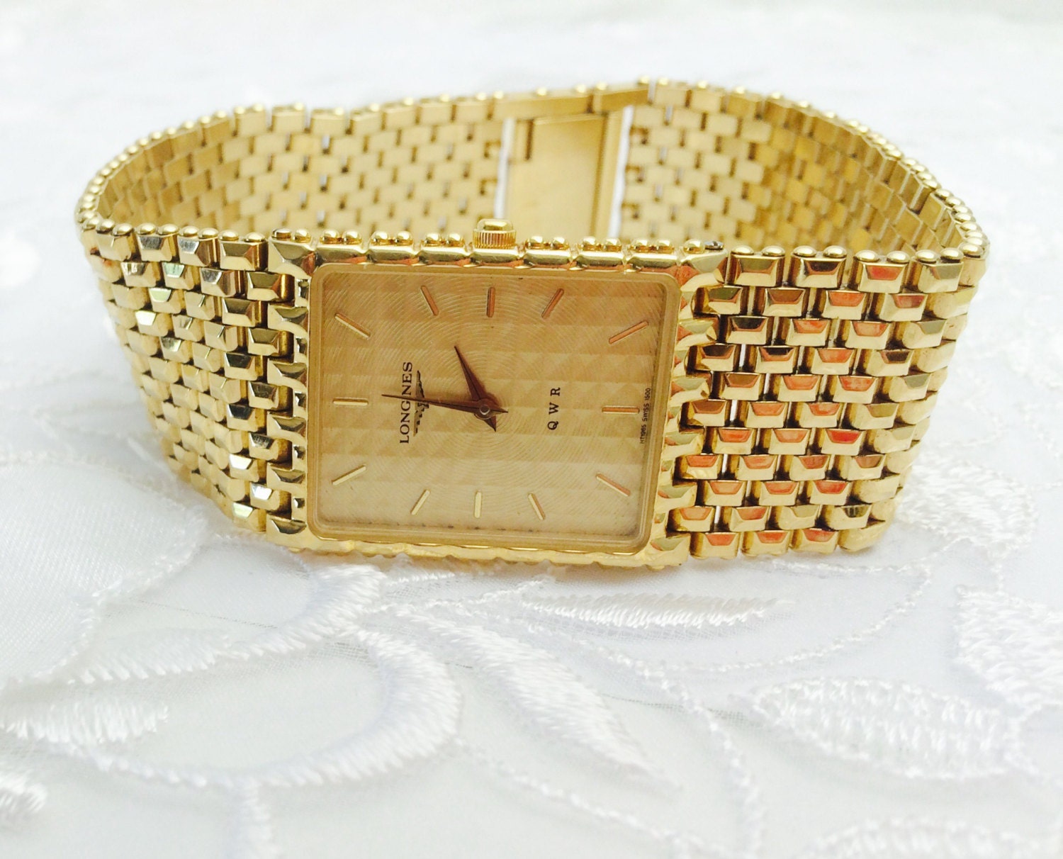 Longines Qwr Wrist Watch Mans Watch Gold Filled Swiss by ESTATENOW