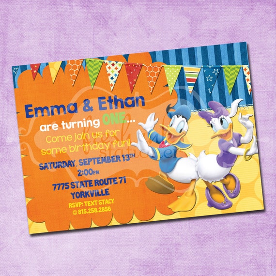 Daisy Duck Invitations 7