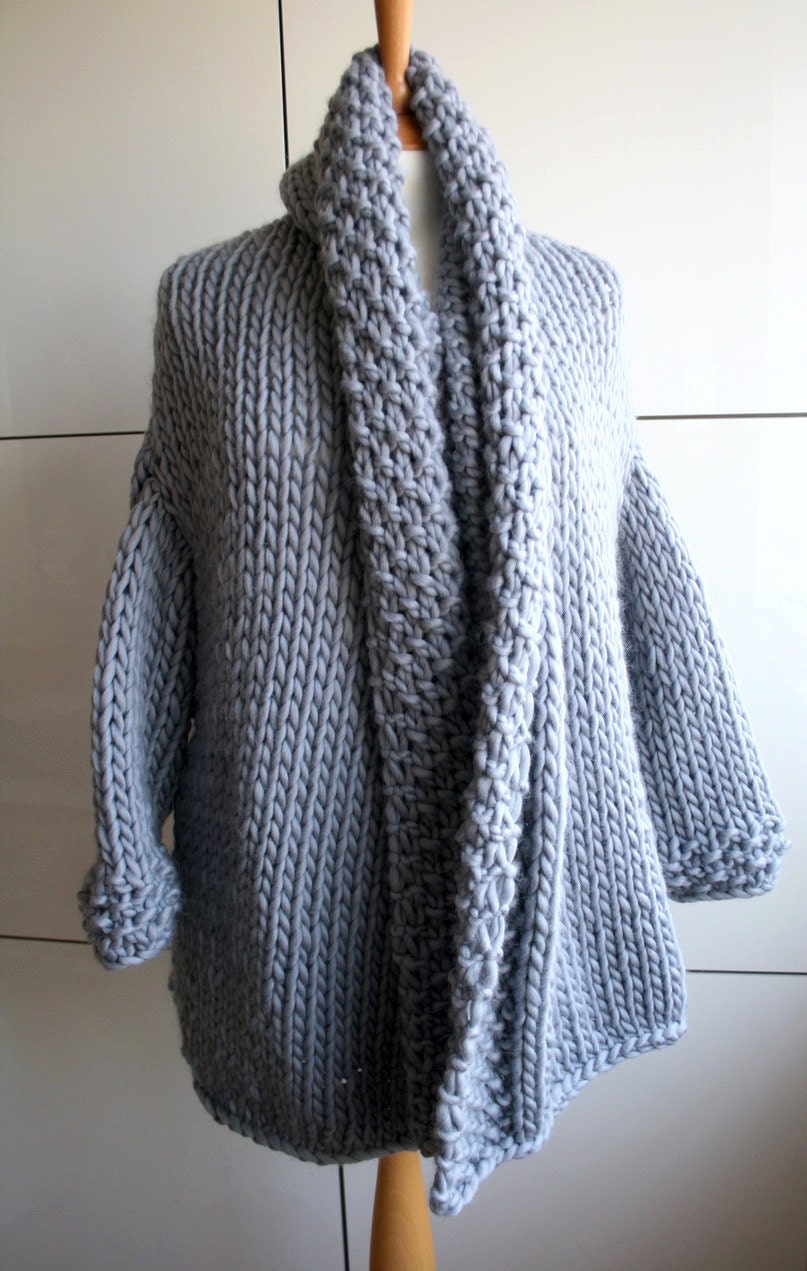 KNITTING PATTERN coat sweater knitting pattern oversized