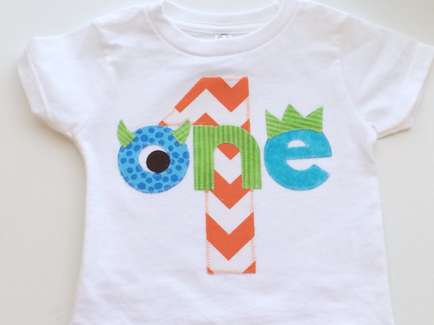 Monster Birthday Shirt First Birthday one Ready to ship