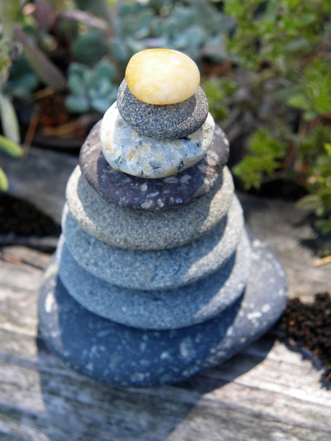 Awesome Zen Beach Stone Stack 7 Natural Ocean Rocks Zen Garden