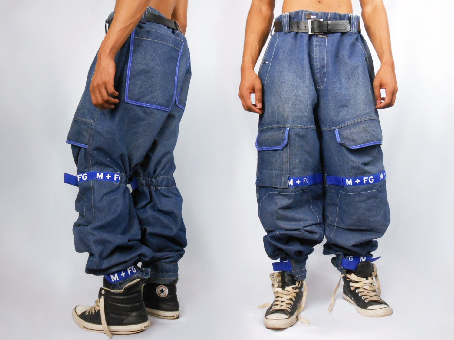 Vaporwave/ Mens Pants/ Cyber Ghetto/ Girbaud Jeans/ Baggy