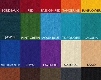 100% Merino Wool Prefelt, 19.5 micron, Over 15 colors, Felting, Felt, Prefelt, Feltmaking, Wet Felting, Nuno Felting, Waldorf, Pre Felt