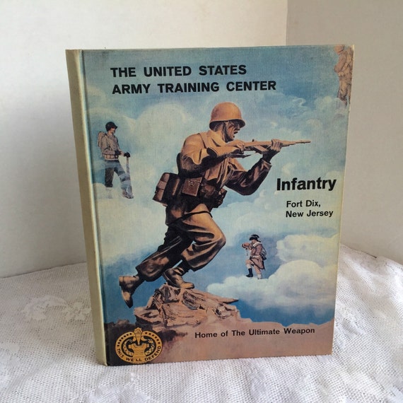 Vintage Hardcover Book Fort Dix Basic Training Yearbook