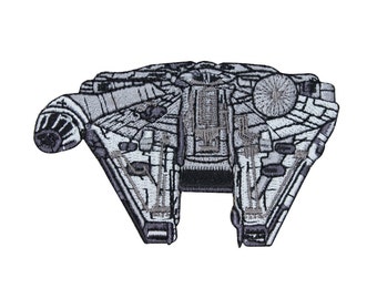Millennium Falcon Star Wars Patch Han Solo's Smuggler Spaceship Iron-On Applique