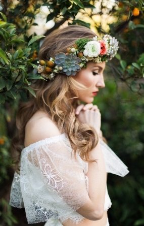 Dahlia - Boho Dress, Bohemian 2-piece - Wedding Lace Bridal Dress - Bridal Separates - Bridal Gown -  2-Piece Wedding Gown