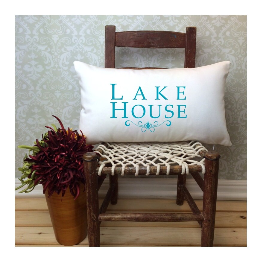LakeHouse Pillow Lake House Decor Lake House by henhouseoriginals