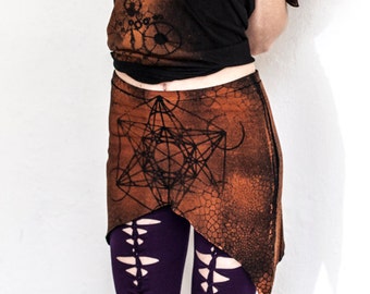 metatrons cube pointy pixie skirt