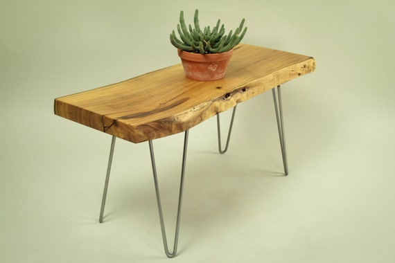 Moderner couchtisch einzigartiger von hardmandesignbuild auf etsy Beistelltisch mit haarnadelbeinen