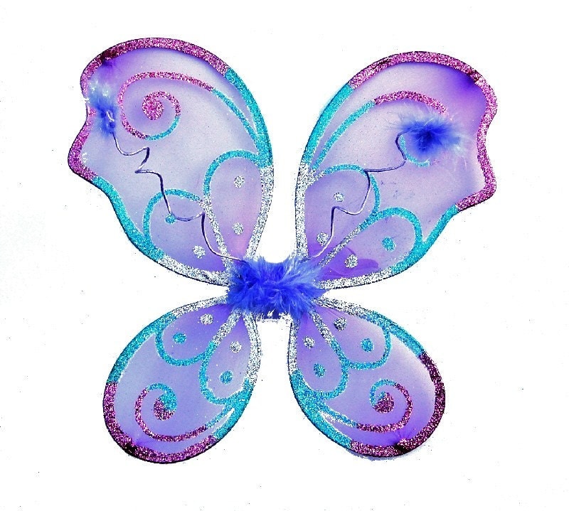 Small purple swirl fairy wings fairylove