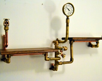 Portfolio Picture NOT FOR SALE Steampunk Industrial furniture shelf