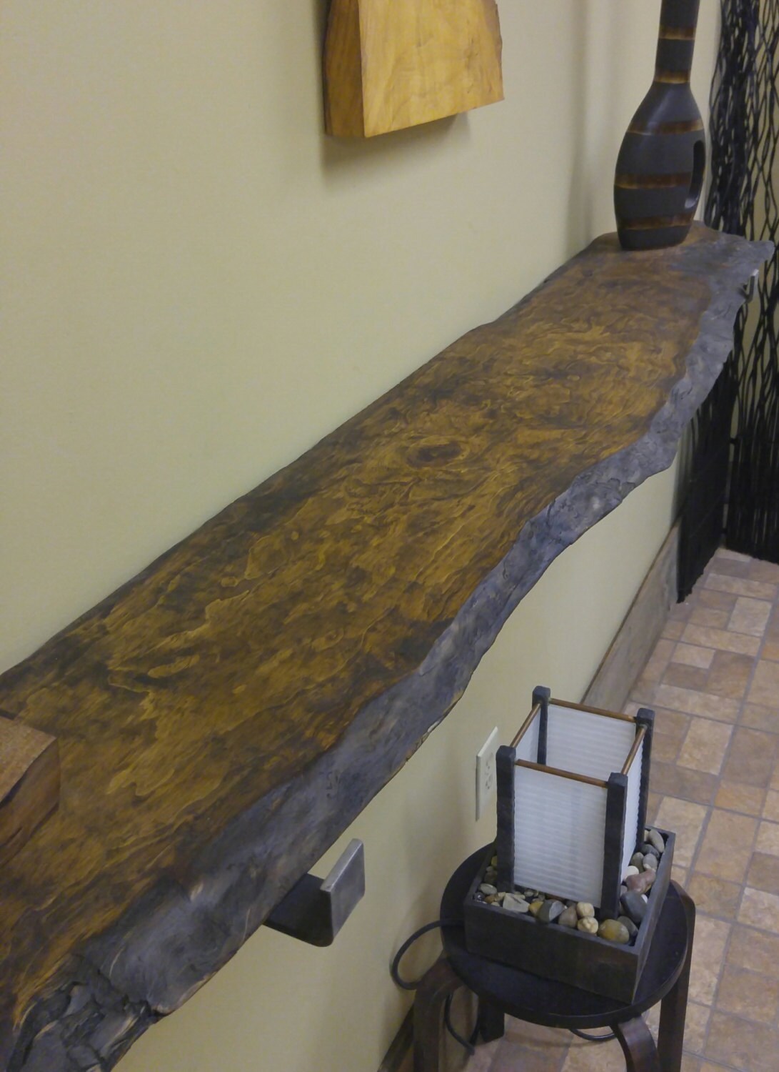 Live Edge Slab Shelves by WickedGrain on Etsy