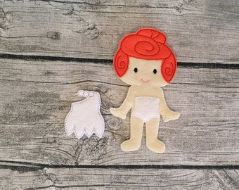 NonPaper Dolls Wilma Flintstone Inspired DOLL ONLY